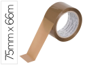63583 - Ruban adhesif q-connect polypropylene 45 microns      66mx75mm pour emballage       coloris havane
