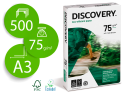 31224 - Papier discovery multifonction grand volume sans bourrage a3 75g/m2 blancheur 161 opacité 92 rigidité 100 500 feuilles