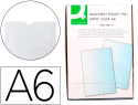 44605 - Étui protection q-connect pvc transparent 15/100e a6 105x148mm contour soudé en u