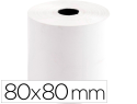170331 - Bobine thermique q-connect 80mm largeur x 80mm diametre  70gr pour tpe sans bisphenol  a