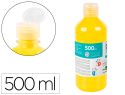 9775 - Gouache doigt liderpapel liquide lavable base eau      coloris jaune flacon de 125ml