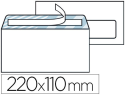 22991 - Enveloppe économique dl 110x220mm 80g adhésive fenêtre 45x100mm coloris blanc boîte 500 unités