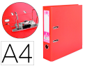932057 - Classeur levier liderpapel a4 documenta carton rembordé 1,9mm dos 75mm rado métallique coloris rouge