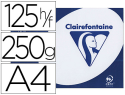 19890 - Papier clairefontaine clairalfa extra blanc a4 250g/m2 blancheur 170 opacité 93 rigidité 135 toucher satiné 125 feuilles
