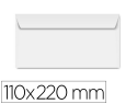 162365 - Enveloppe clairefontaine bande de protection 90g       110x220mm blanche  boite de   250 unites