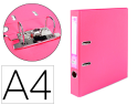 79697 - Classeur levier liderpapel a4 documenta carton rembordé 1,9mm dos 52mm rado métallique coloris rose