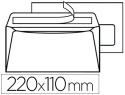 36796 - Enveloppe gpv green dl 110x220mm 75g adhésive fenêtre 45x100mm coloris blanc boîte 500 unités