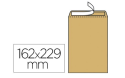 32800 - Pochette kraft gpv adhésive qualité supérieure c5 162x229mm 90g boîte 500 unités