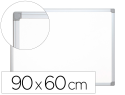 926610 - Tableau q-connect laqué magnétique cadre aluminium idéal collèges bureaux inclus accessoires fixation mur 90x60cm