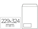 25240 - Pochette gpv dos carton 500g vélin blanc 120g anti-pli c4 229x324mm sachet 5 unités