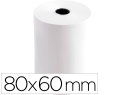 170330 - Bobine thermique q-connect 80mm largeur x 60mm diametre  70gr pour tpe sans bisphenol  a