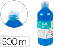 9776 - Gouache doigt liderpapel liquide lavable base eau      coloris bleu flacon de 125ml