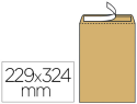 23397 - Pochette kraft gpv adhésive économique c4 229x324mm 90g fenêtre 50x100mm boîte 250 unités