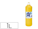 31401 - Gouache mini artistes économique ultra-lavable prête à l'emploi épaisse onctueuse coloris jaune flacon 1000ml